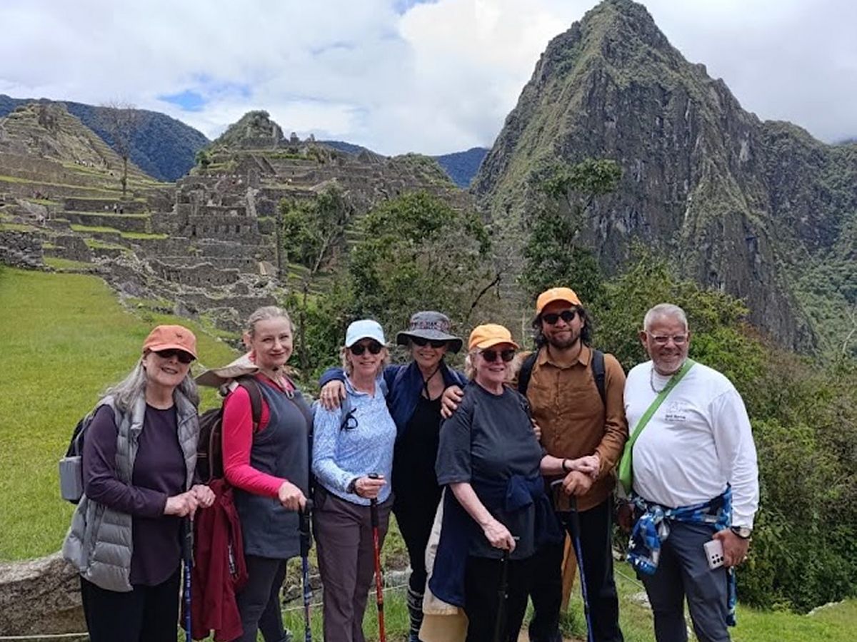 Travel route through the Sacred Valley near Cusco